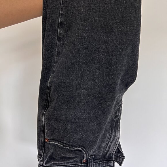 Abercrombie Ultra High Rise Ankle Straight Jeans | Petite Size 23 - Picture 3 of 6